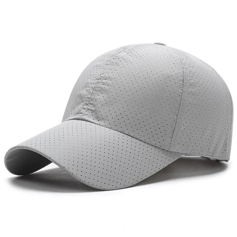 Solid Color Mesh Baseball Cap – Breathable Korean Style Sun Hat for Men & Women