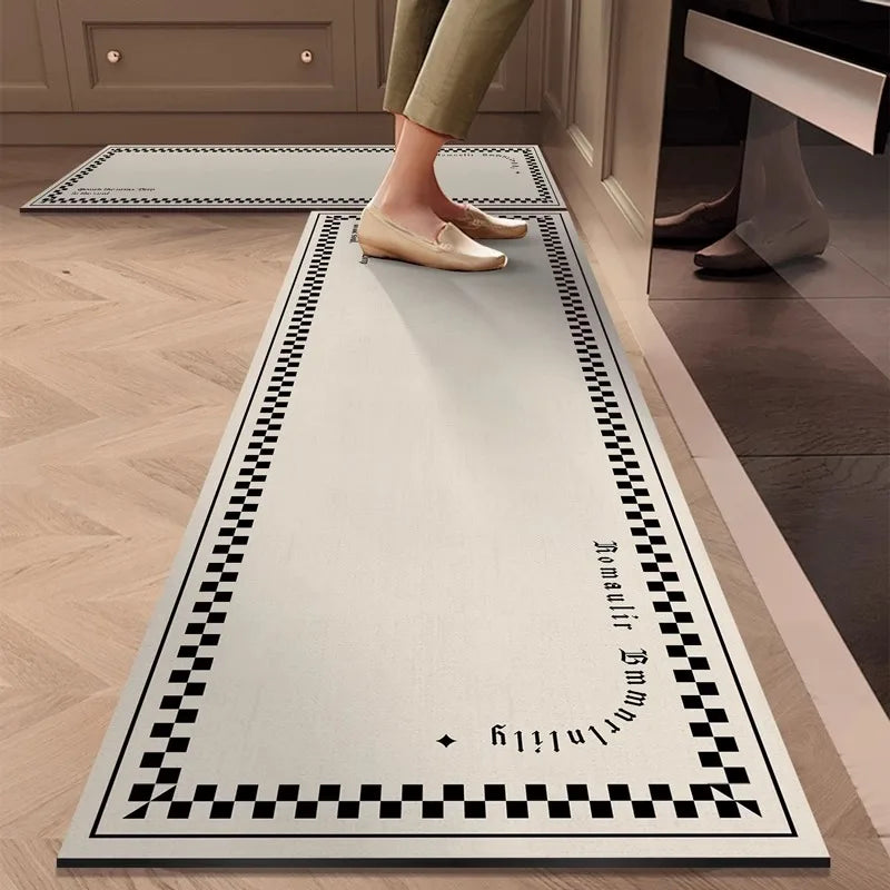 German kitchen floor mat, oil resistant, waterproof, anti slip, quick drying, dirt resistant, diatomaceous earth absorbent pad