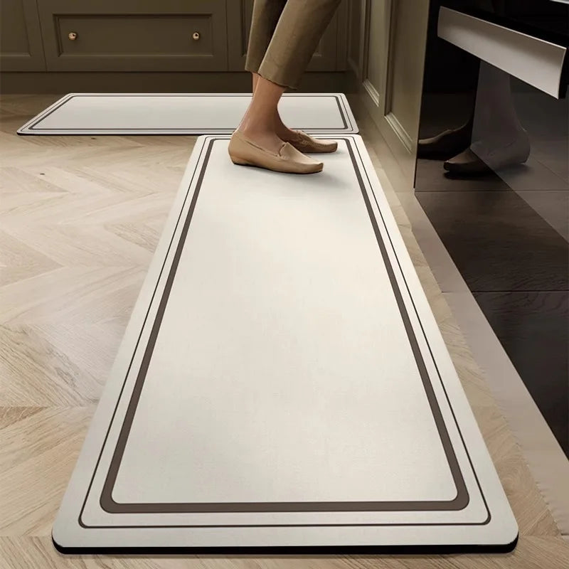 German kitchen floor mat, oil resistant, waterproof, anti slip, quick drying, dirt resistant, diatomaceous earth absorbent pad