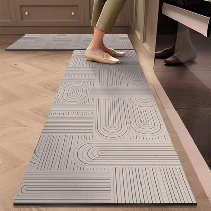 German kitchen floor mat, oil resistant, waterproof, anti slip, quick drying, dirt resistant, diatomaceous earth absorbent pad