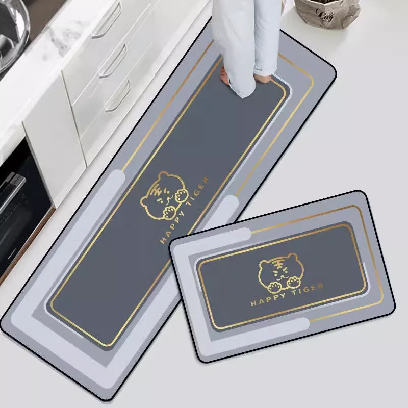 Kitchen Floor Mats Waterproof Non-slip Dirt-Resistant Foot Mats Household Mats Entry Door Doormat Carpet