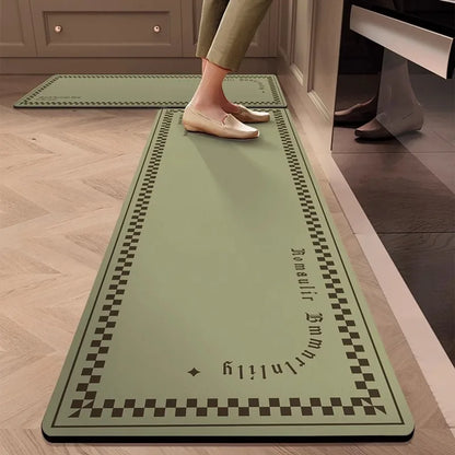 German kitchen floor mat, oil resistant, waterproof, anti slip, quick drying, dirt resistant, diatomaceous earth absorbent pad