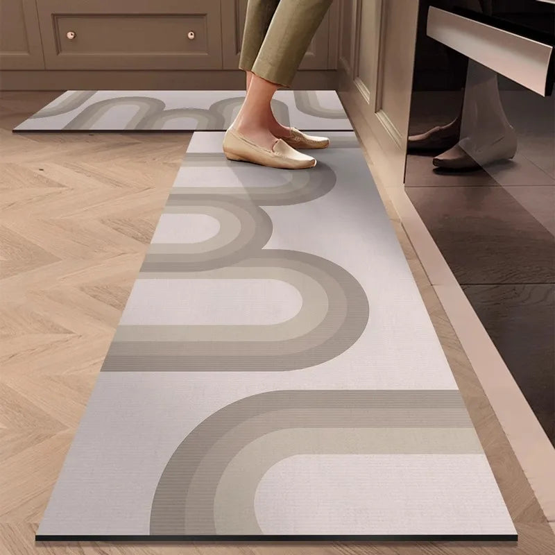 German kitchen floor mat, oil resistant, waterproof, anti slip, quick drying, dirt resistant, diatomaceous earth absorbent pad