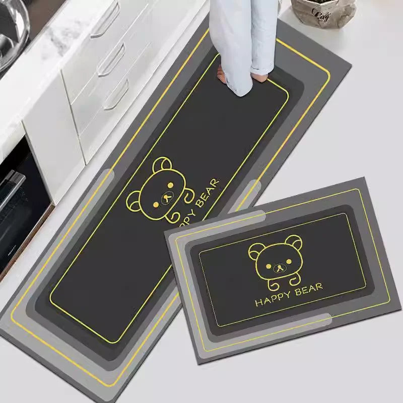 Kitchen Floor Mats Waterproof Non-slip Dirt-Resistant Foot Mats Household Mats Entry Door Doormat Carpet