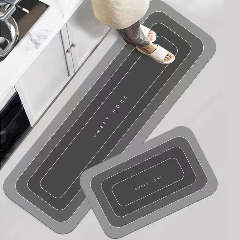 Kitchen Floor Mats Waterproof Non-slip Dirt-Resistant Foot Mats Household Mats Entry Door Doormat Carpet