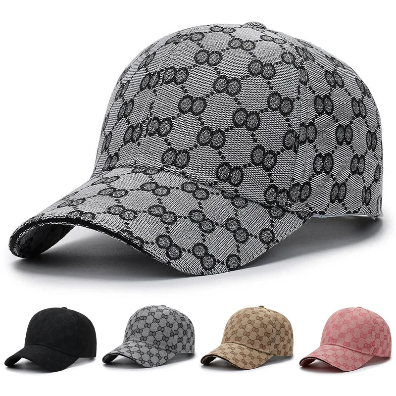 Dot Pattern Cotton Baseball Cap – Retro Snapback for Men & Women