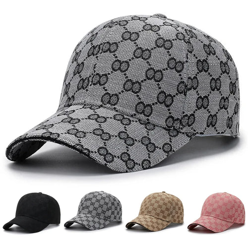 Dot Pattern Cotton Baseball Cap – Retro Snapback for Men & Women