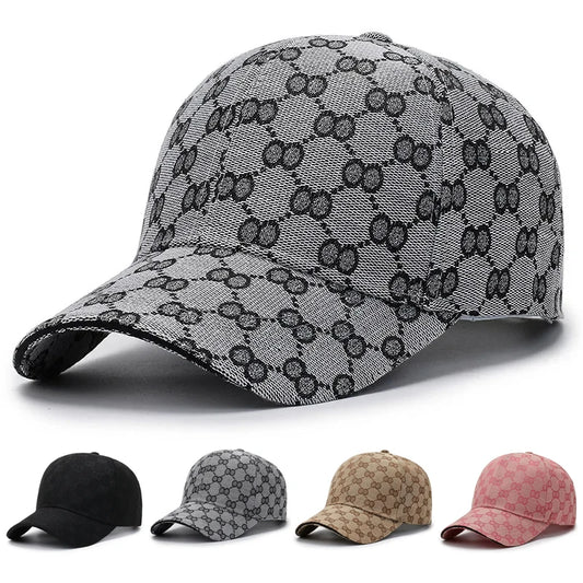 Dot Pattern Cotton Baseball Cap – Retro Snapback for Men & Women