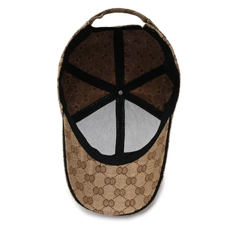 Dot Pattern Cotton Baseball Cap – Retro Snapback for Men & Women